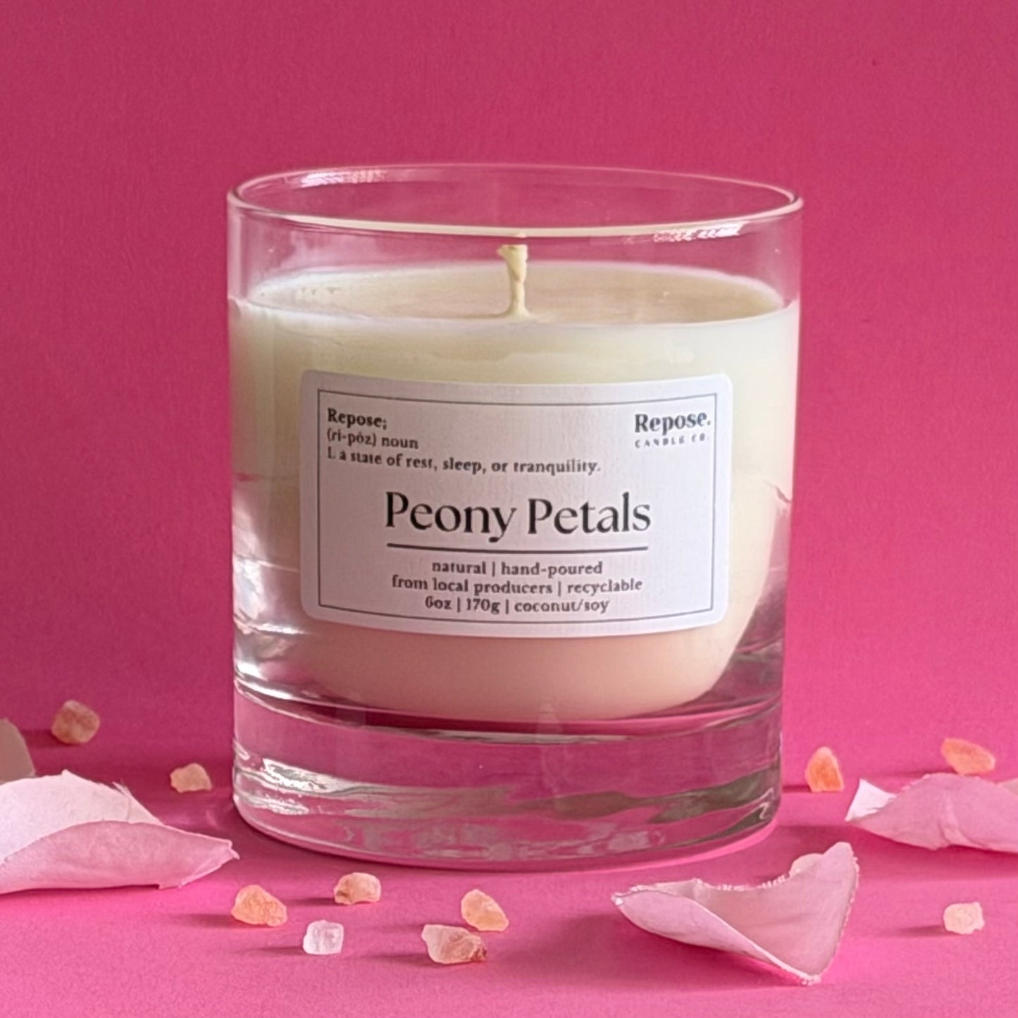 Peony Petals Candle